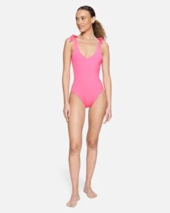 Solid Reversible Moderate One Piece -Clothing Coastal ho1063640 pink guava 4