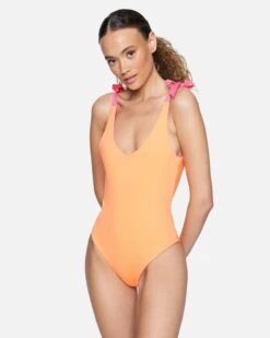 Solid Reversible Moderate One Piece -Clothing Coastal ho1063640 pink guava 5