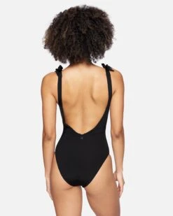 Solid Moderate One Piece -Clothing Coastal ho1075 black 3