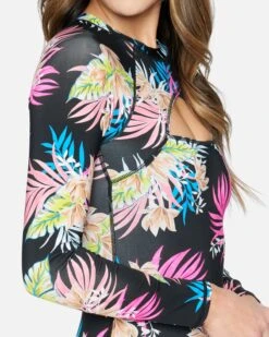 Hana Cross Yoke Surfsuit -Clothing Coastal ho1100 black 4