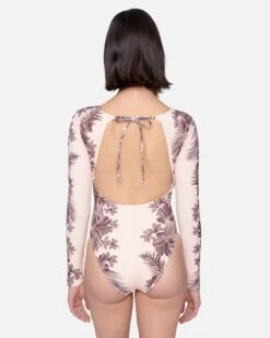 Max Hawaiian Lei Tie Back Surf Suit 11 Max Hawaiian Lei Tie Back Surf Suit -Clothing Coastal ho1128 seashell 2