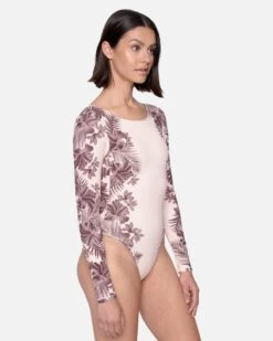 Max Hawaiian Lei Tie Back Surf Suit 12 Max Hawaiian Lei Tie Back Surf Suit -Clothing Coastal ho1128 seashell 3