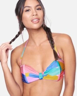 Rio Geo Pleated Knot Bandeau