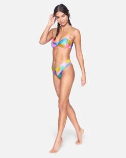 Rio Geo Pleated Knot Bandeau 8 Rio Geo Pleated Knot Bandeau -Clothing Coastal ht1023 peri 4