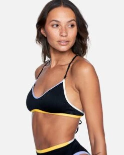 Colorblock Cross Back -Clothing Coastal ht1082 black colorblock 3