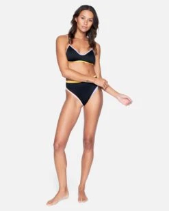 Colorblock Cross Back -Clothing Coastal ht1082 black colorblock 4