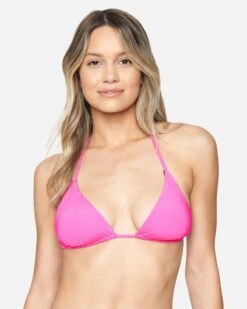 Solid Reversible Tri Bikini Top