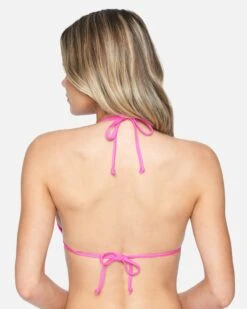 Solid Reversible Tri Bikini Top -Clothing Coastal ht1111 fuchsia midnight plum 3 v2