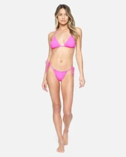 Solid Reversible Tri Bikini Top -Clothing Coastal ht1111 fuchsia midnight plum 4 v2
