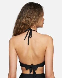 Baby Rib Dancer Wrap Bikini Top -Clothing Coastal ht1146 black mist 3