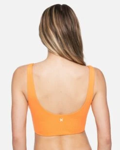 Hurley X Moore Aloha Max Beach Break Long Line Bikini Top -Clothing Coastal ht1166 beach break coral spice 3