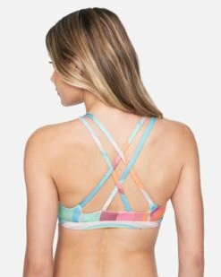 Hurley X Moore Aloha Max Retro Wave Scoop Bikini Top -Clothing Coastal ht1171 retro wave multi 3