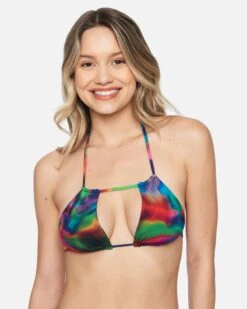 Nebula Rouched Tri Bikini Top