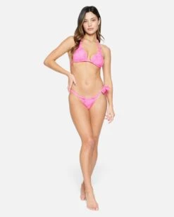 Jungle Walk Knotted Soft Tie Tri -Clothing Coastal ht1232 pink punch 4