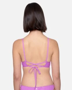 Solid Reversible Bralette -Clothing Coastal ht1235 violet electric pink 3