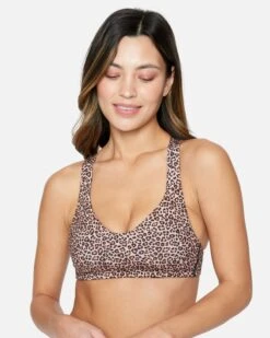 Max Leopard Cross Back Top