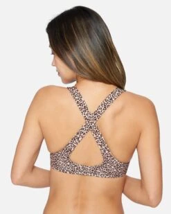 Max Leopard Cross Back Top -Clothing Coastal ht1256 brown sugar 3
