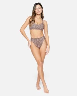 Max Leopard Cross Back Top -Clothing Coastal ht1256 brown sugar 4