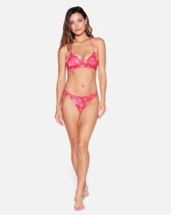 Star Struck Adjustable Bikini Top -Clothing Coastal ht1289 red pepper 4