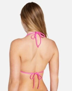 Zumba Stripe Itsy Bitsy Top 7 Zumba Stripe Itsy Bitsy Top -Clothing Coastal ht1312 electric pink 3