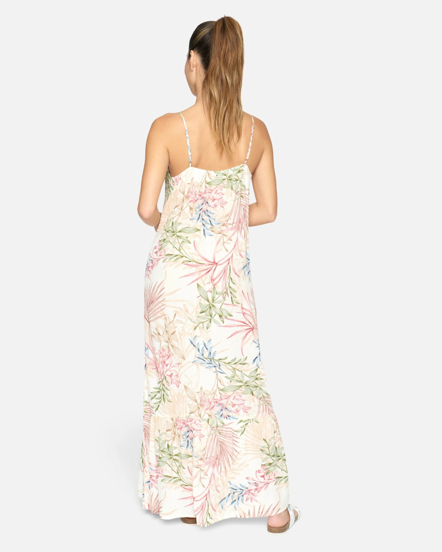 SUMMER PALM RUFFLE MAXI DRESS 2 SUMMER PALM RUFFLE MAXI DRESS - Image 2