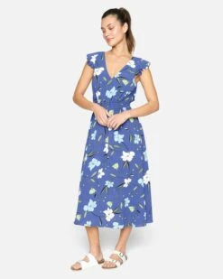 POPPY MIDI DRESS 7 POPPY MIDI DRESS -Clothing Coastal hu008d3 dark blue 3