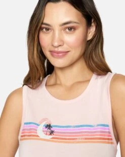 SUNSET MUSCLE TEE -Clothing Coastal hu012k3 blush 4