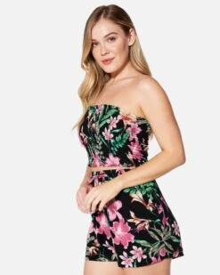 BOTANIC TUBE TOP -Clothing Coastal hu031w3 black 3