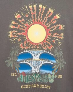BURNING SUN BOYFRIEND TEE -Clothing Coastal hu038k3 black 4