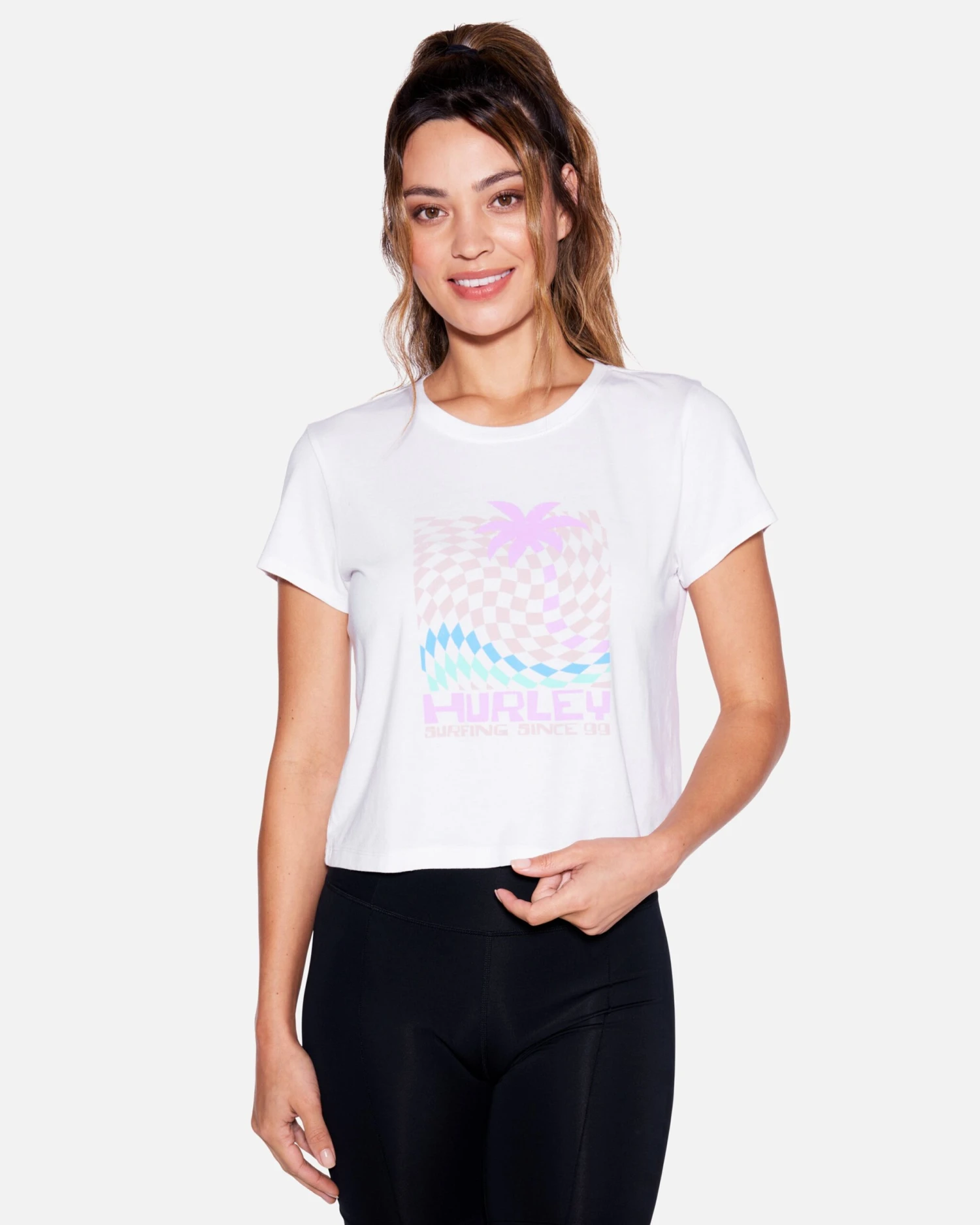 Checkered Beach Baby Tee 1 Checkered Beach Baby Tee