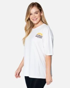 DESERT POINT BOYFRIEND TEE -Clothing Coastal hu104k3 white 3